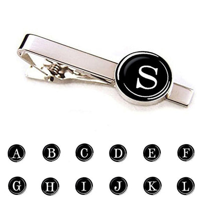Elegant Men Fashion 26 Alphabet Letters Tie Clips Letter Tie Clip Men's Fashion Tie Pin Buckle Clip Tie Decoration Suit Accessories  Name Letters Jewelry Men Necktie Clip Pin Suit Accessories Classic Initials Alphabet A-Z Tie Clips