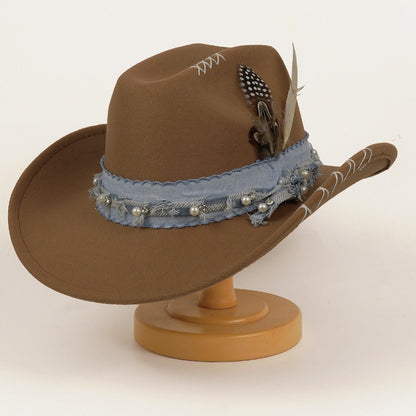 Western Cowboy Vintage Jazz Hat Felt Hat