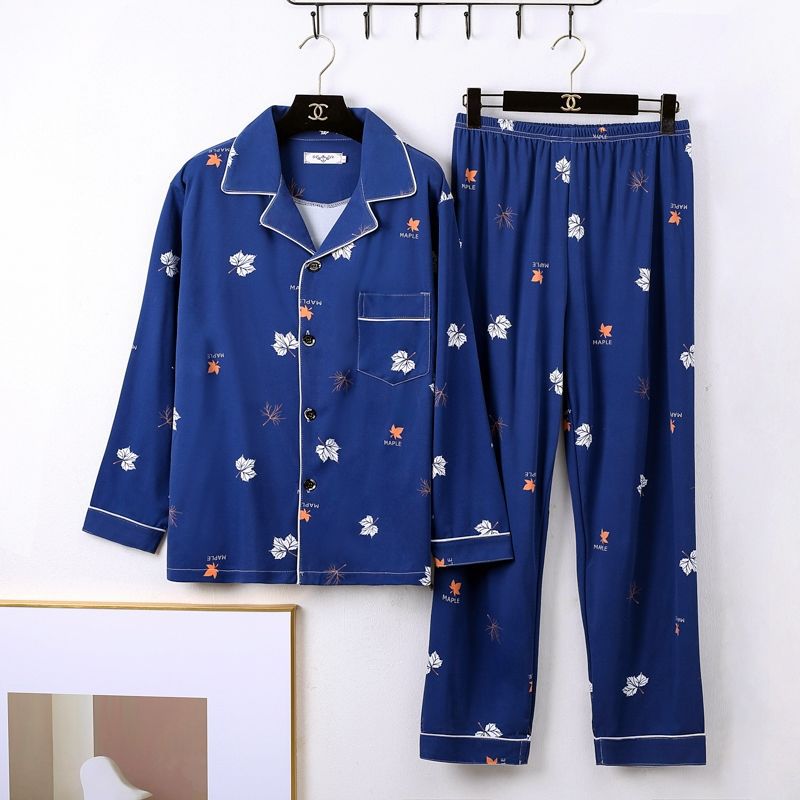 Mens Minimalist Long Sleeve Loungewear Pajamas