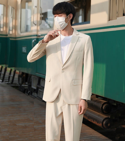 Springautumn New Suit Set Slim-fit Trendy Casual And Versatile