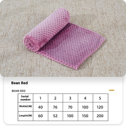 Summer Coral Fleece Blanket For Dogs Sleeping Pets