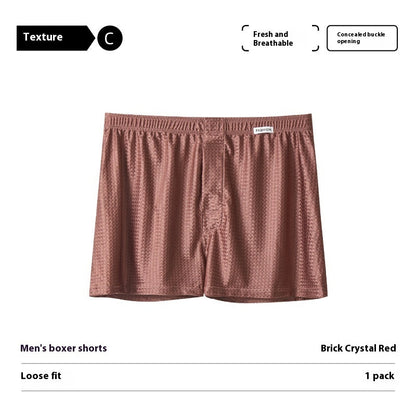 Ice Silk Arrow Pants Nylon Ice Silk Men's Boxers