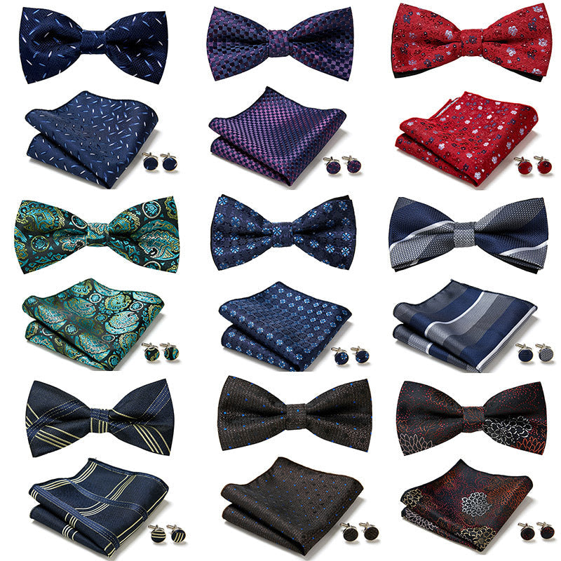 Men's Formal Suit British Korean Bow Tie