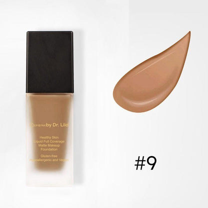Healthy Skin Full Coverage Matte Foundation with SPF 30 – Vegan, Gluten-Free & Hydrating