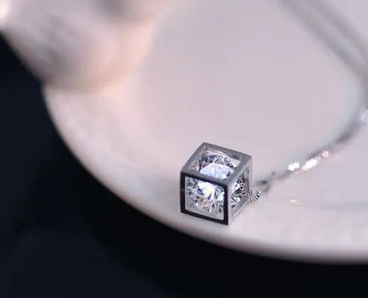 925 Silver Love Cube Pendant
