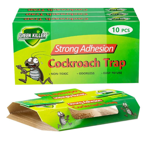 10 Pack Roach Glue Traps – Sticky Cockroach Trap Boards for Indoor Use