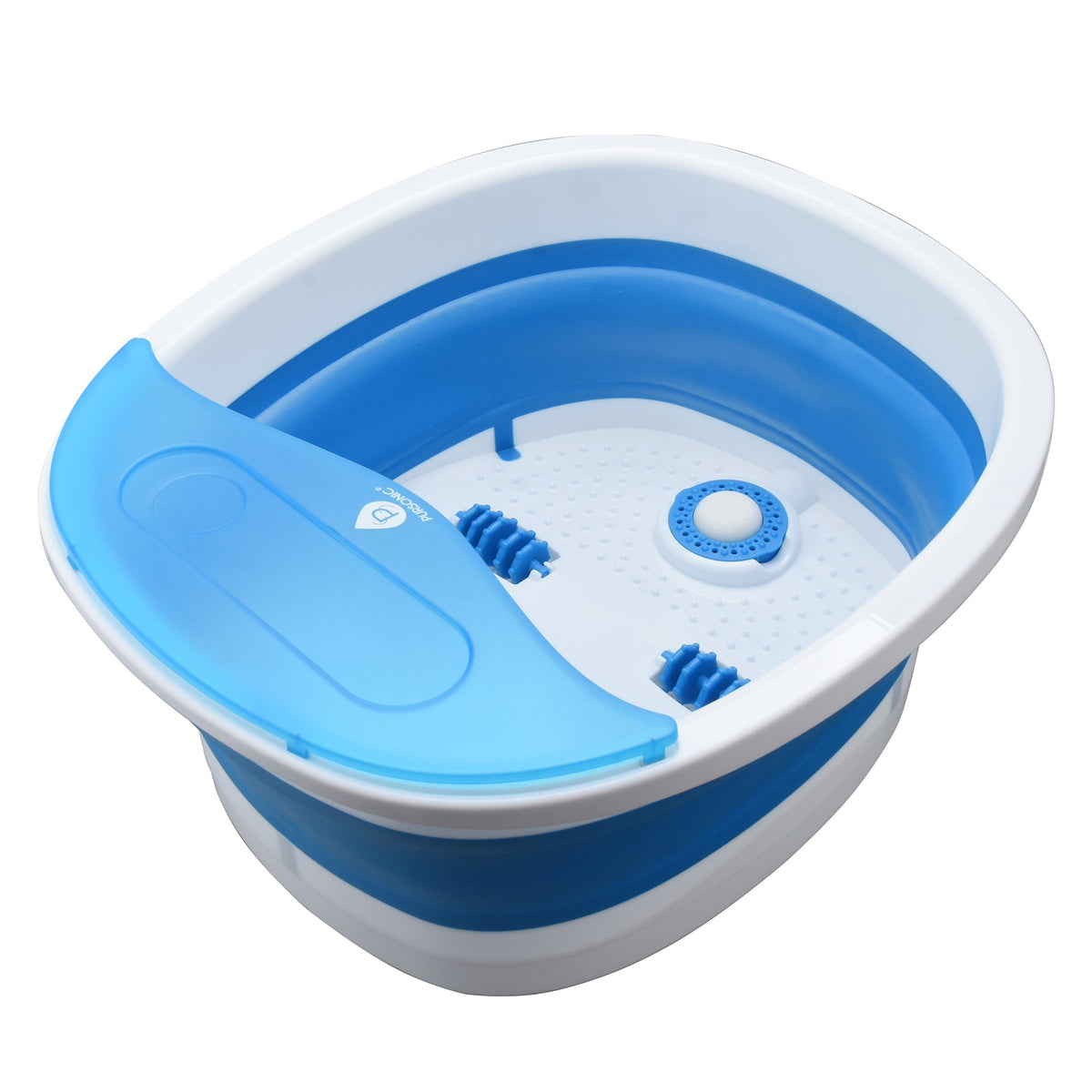 The Ultimate Relaxation Trio: Wooden Foot Massager, Collapsible Wireless Footbath, & Portable Handheld Massager