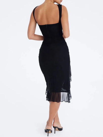 Ifeanyi Summer Slim Skinny Sleeveless Dress