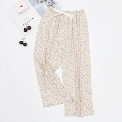 Cotton Sleep Pants - Loose Casual Printed