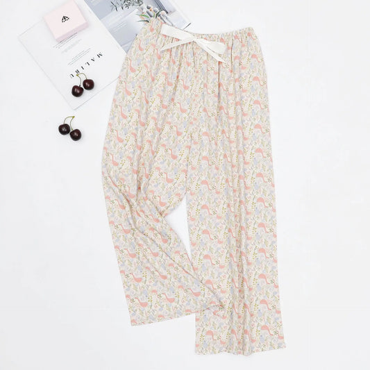 Cotton Sleep Pants - Loose Casual Printed