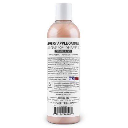 Jeffers Pet Apple Oatmeal All-Natural Hypoallergenic Dry Skin Shampoo for Dogs and Cats