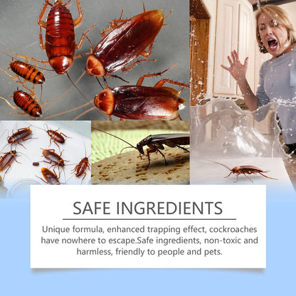 Jue Fish Cockroach Bait Sticker 8 Pack – Imidacloprid Roach Trap for Indoor Use