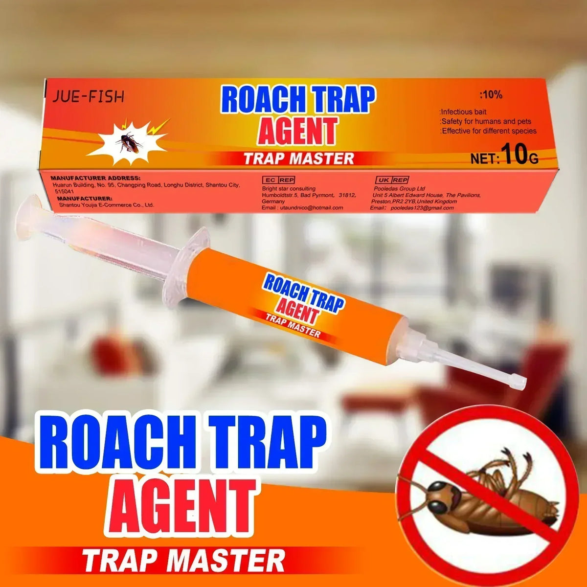 Cockroach Killing Gel - Fast-Acting Indoor Pest Control