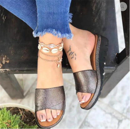 Comfortable Wedge Heel Mid-Heel Women's Sandals