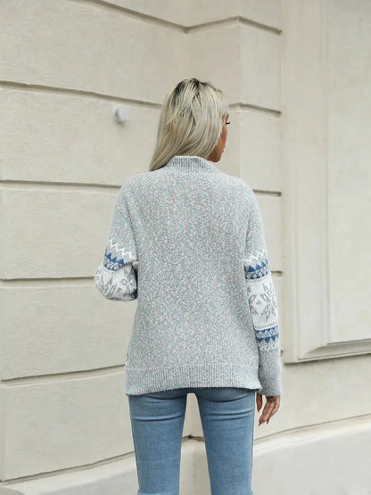 Kensley Turtleneck Snowflake Sweater