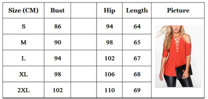 V-Neck Short Sleeve Autumn Top with Shoulder Tie for Women