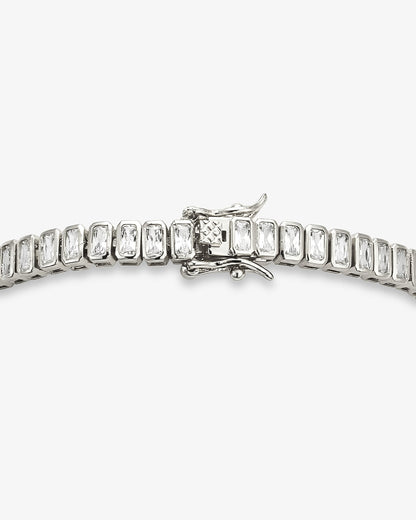 Laura Gold Emerald-Cut CZ Tennis Bracelet