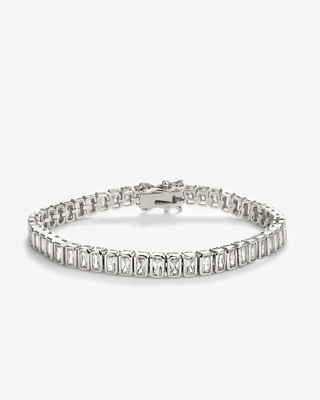 Laura Gold Emerald-Cut CZ Tennis Bracelet