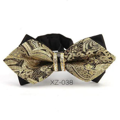 Luxury Men Polyester Bowtie Fashionable Bowtie Stylish Design Wedding Parties Bowties