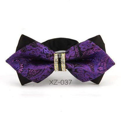 Luxury Men Polyester Bowtie Fashionable Bowtie Stylish Design Wedding Parties Bowties