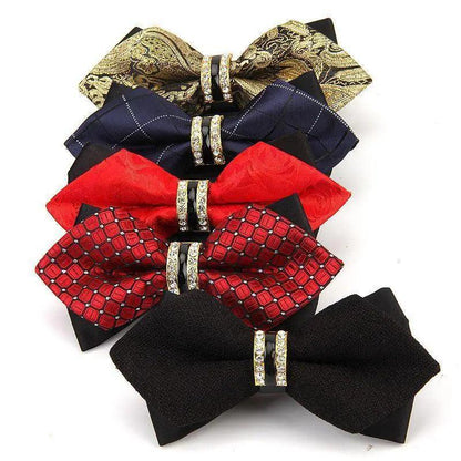 Luxury Men Polyester Bowtie Fashionable Bowtie Stylish Design Wedding Parties Bowties