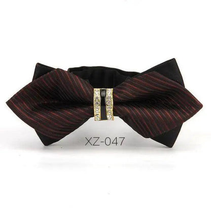 Luxury Men Polyester Bowtie Fashionable Bowtie Stylish Design Wedding Parties Bowties