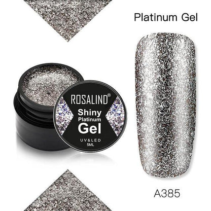 Luxury Modern Crystal Shiny Gel Nail Polish Painting Nails Art Design Diamond Manicure Gel Luxury Design For Women and Girls
