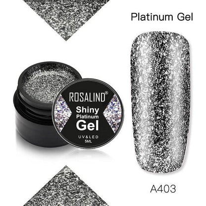 Luxury Modern Crystal Shiny Gel Nail Polish Painting Nails Art Design Diamond Manicure Gel Luxury Design For Women and Girls