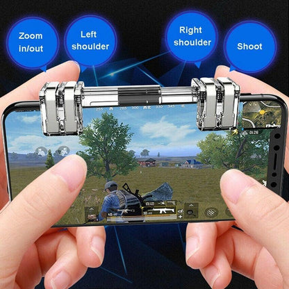 Mobile Trigger Gamepad Controller Sensitive Touch Fire Button Shooter Grip Trigger Aim Key Joystick for IOS Android