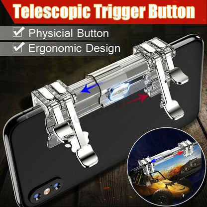 Mobile Trigger Gamepad Controller Sensitive Touch Fire Button Shooter Grip Trigger Aim Key Joystick for IOS Android
