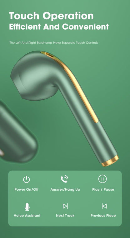 Modern White Wireless Bluetooth Headphones Waterproof HIFI-Sound Music Earphones For Outdoor Sport Workout Headset Sports Headphones Wireless Wearable Music Player Built-in Sweatproof Headphones With Charging Case Bluetooth 5.0