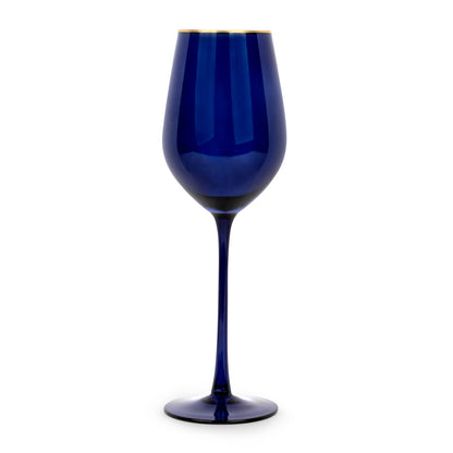 Navy Gloss Wine Glasses-Set of 4