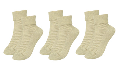 tittimitti® 100% Organic Combed Cotton Luxury Women's Socks 3-Pack. Made in Italy.