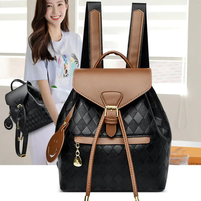 Female Backpack Casual Multifunction Women Leather Backpack