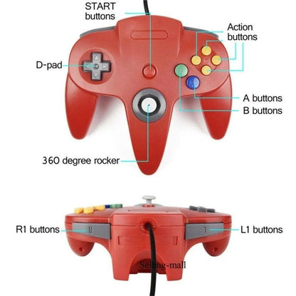 Perfect White M Shaped USB Wired Gamepad Classic Joystick Controller Compatible With Computer PC Laptop