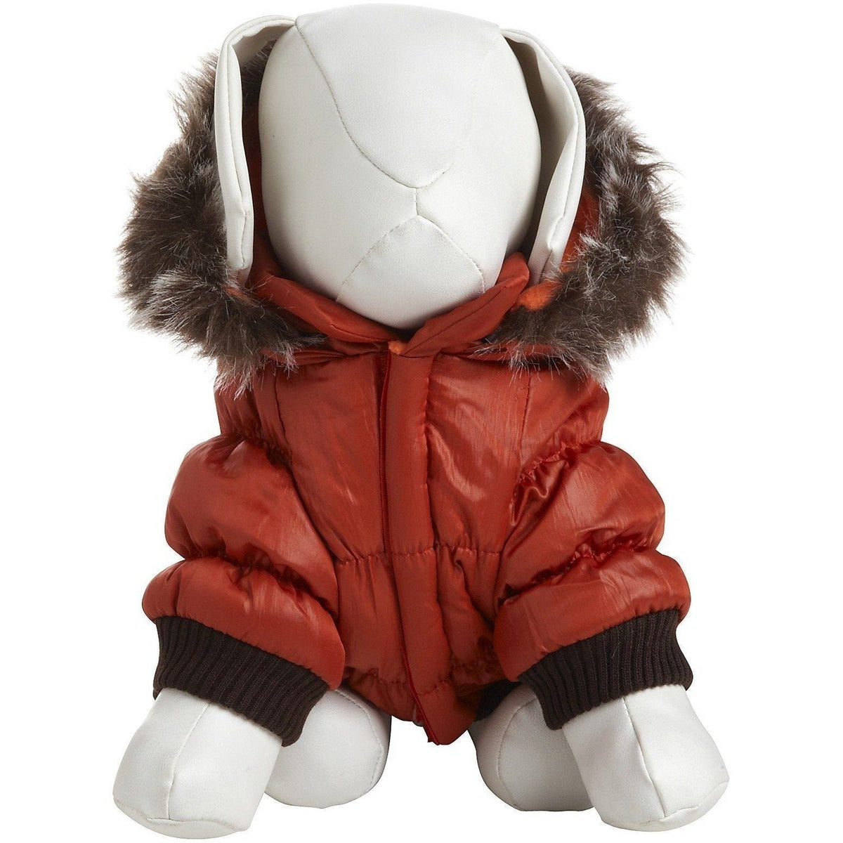 Pet Life ® Classic Metallic Fashion 3M Insulated Dog Coat Parka  w/ Removable Hood