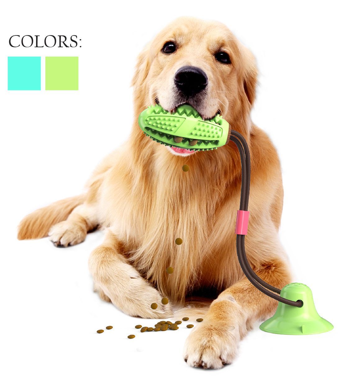 Pet Life ® 'Grip N' Play' Treat Dispensing Football Shaped Suction Cup Dog Toy