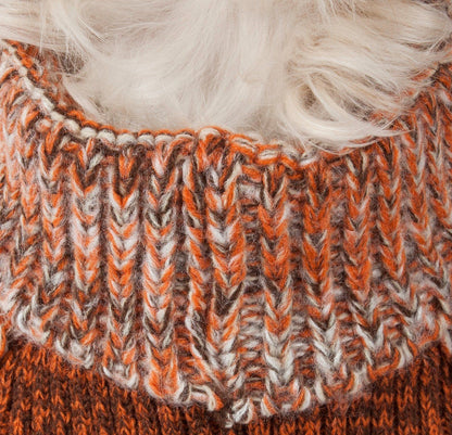 Pet Life ® 'Royal Bark' Heavy Cable Knitted Designer Fashion Dog Sweater