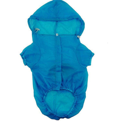 Pet Life ® 'Thunder Paw' Ultimate Waterproof Collapsible Multi-Adjustable Travel Dog Raincoat