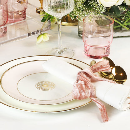 Pink Rock Glass- Set of 4