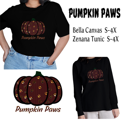 Pumpkin Paws T-shirt or Tunic