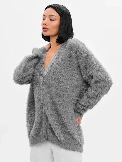 Cozy Priya Loose V-neck Sweater - Fall Essential