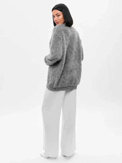 Cozy Priya Loose V-neck Sweater - Fall Essential