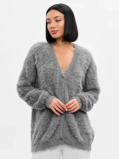 Cozy Priya Loose V-neck Sweater - Fall Essential
