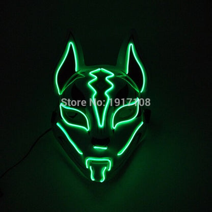 LED Neon Light Horror Masks Set