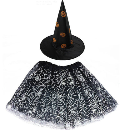 Spider Web Tutu Cobweb Skirt Witch Wizard Hat Tulle Outfits