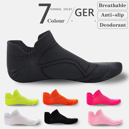 Professional Thin Anti-slip Breathable No Sweat Sports Marathon Basketball Yoga Running Socks For Athletic Men AND Women