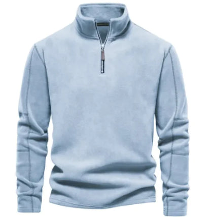 Men's Fleece Stand-Collar Zipper Sweatshirt