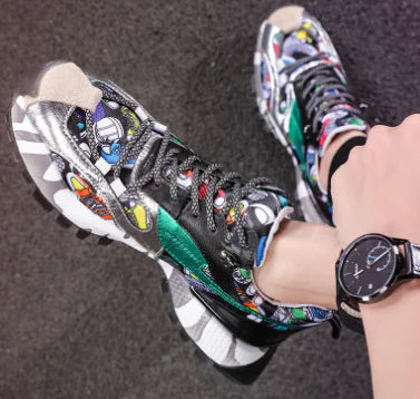 Autumn New Trendy Colorful Dad Sneakers for Men