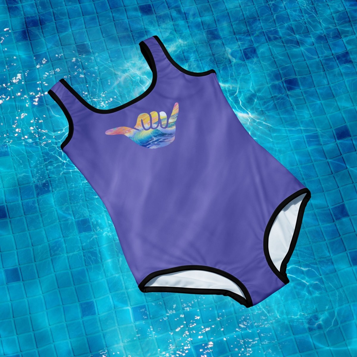 Youth Girl's Shaka 🤙 Wave Swimsuit 🩱 For Surfer Girls